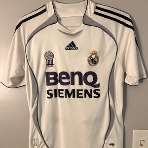 Adidas Real Madrid used kids xl mens xs jersey 2006 retro vintage throwback